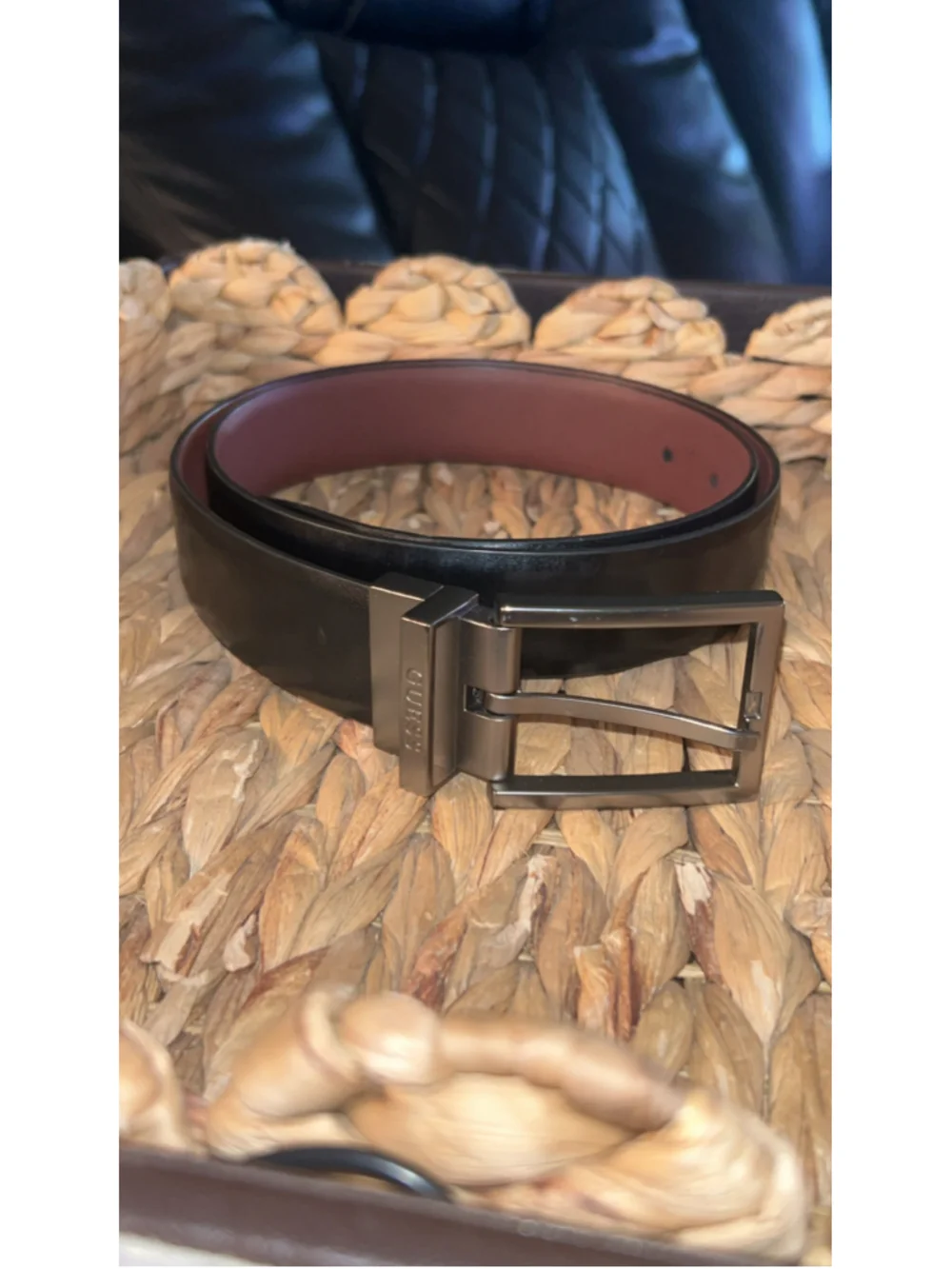 Men's Guess Belt Black and Brown One Size